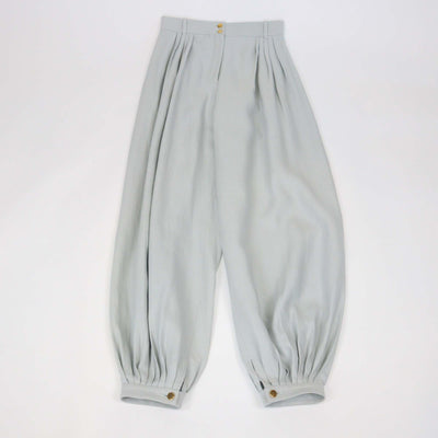 Loro Piana Light Green Linen Augustin Balloon Trouser