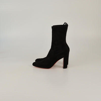 Christian Louboutin Black Gena Mid Boots Womens Christian Louboutin 
