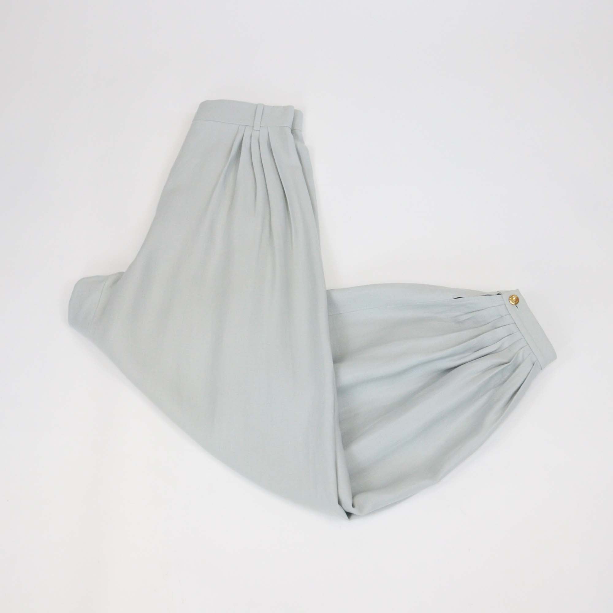 Loro Piana Light Green Linen Augustin Balloon Trouser