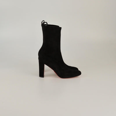Christian Louboutin Black Gena Mid Boots Womens Christian Louboutin 