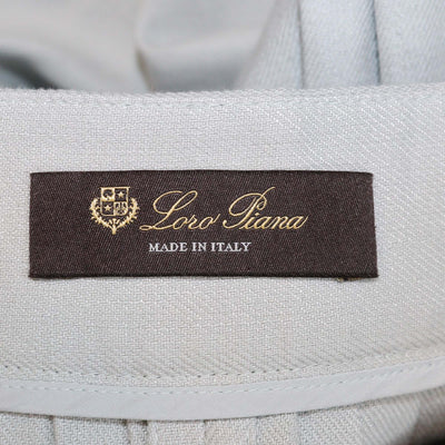 Loro Piana Light Green Linen Augustin Balloon Trouser