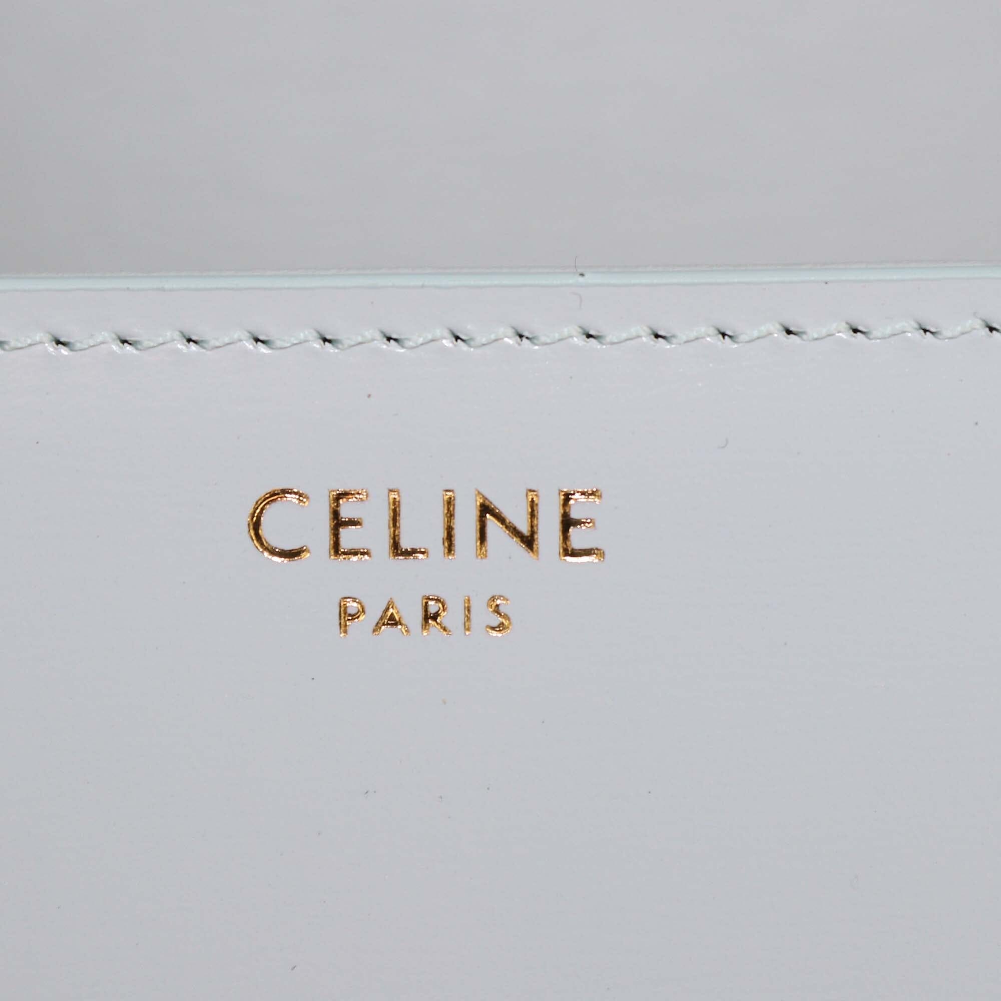 Celine Light Blue Claude Shoulder Bag Womens Celine 