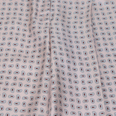 Prada Pink Silk Printed Twill Wide Leg Pants