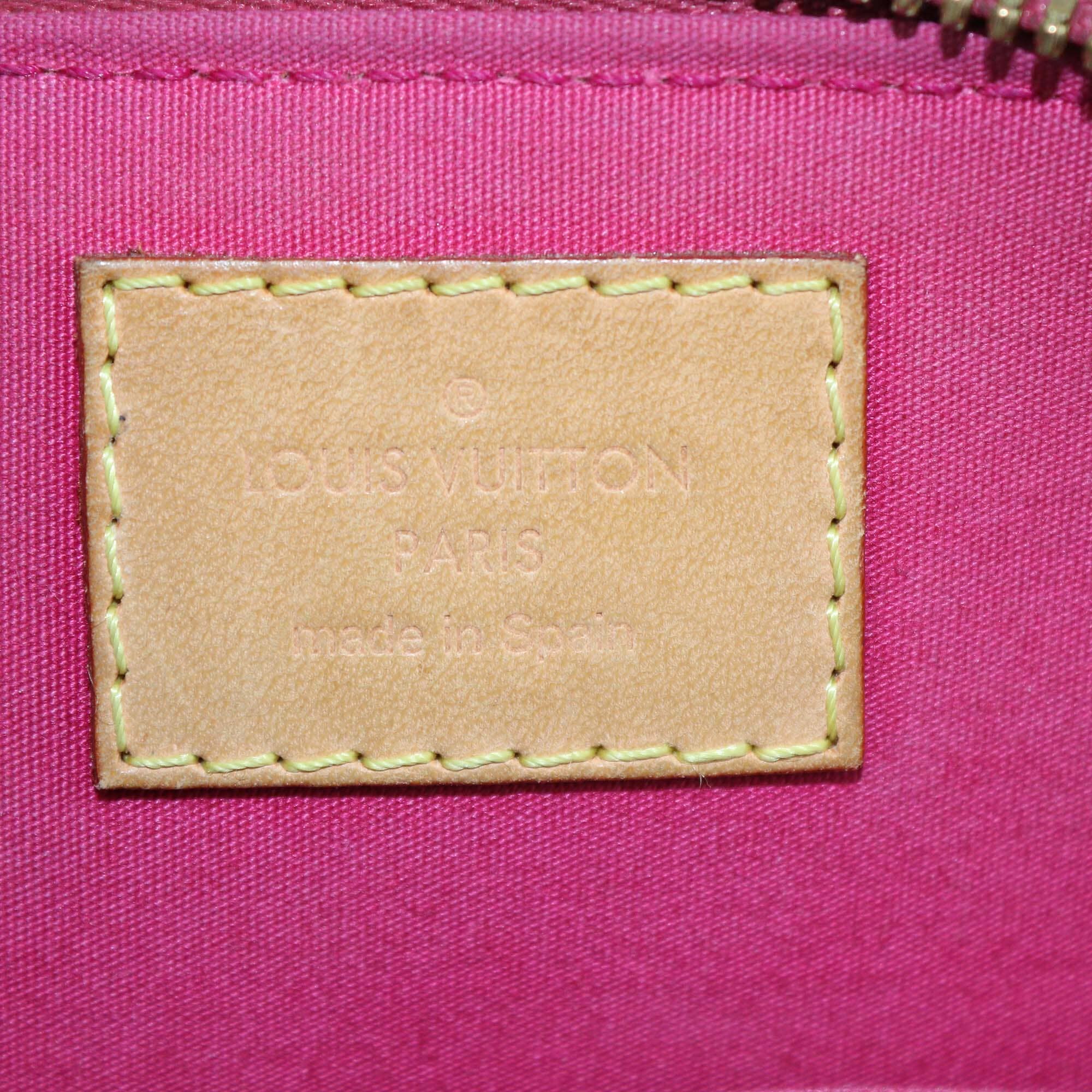 Louis Vuitton Pomme DÆamour Monogram Vernis Alma BB Bag Womens Louis Vuitton 