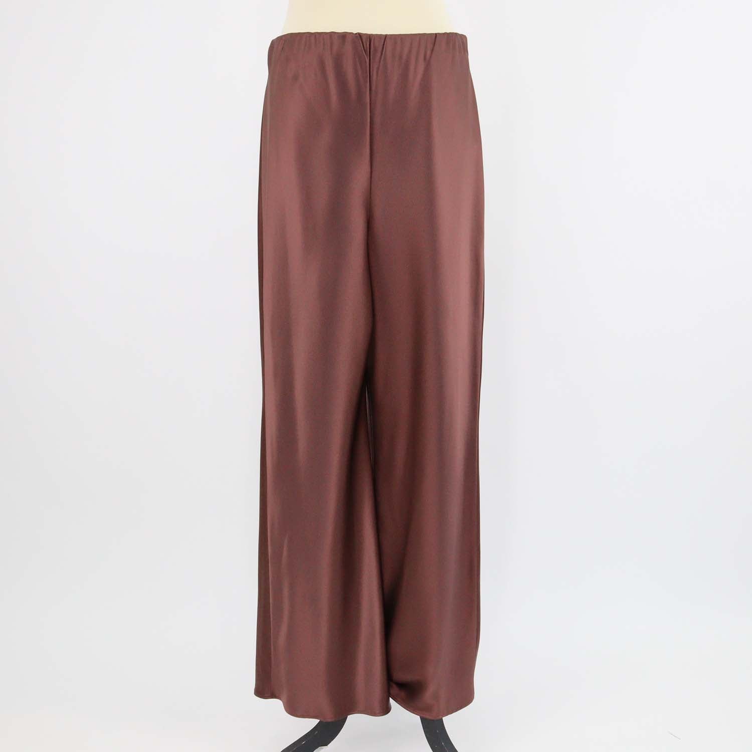 Shona Joy Metallic Brown Blend Polyester Savanna Bias Pants