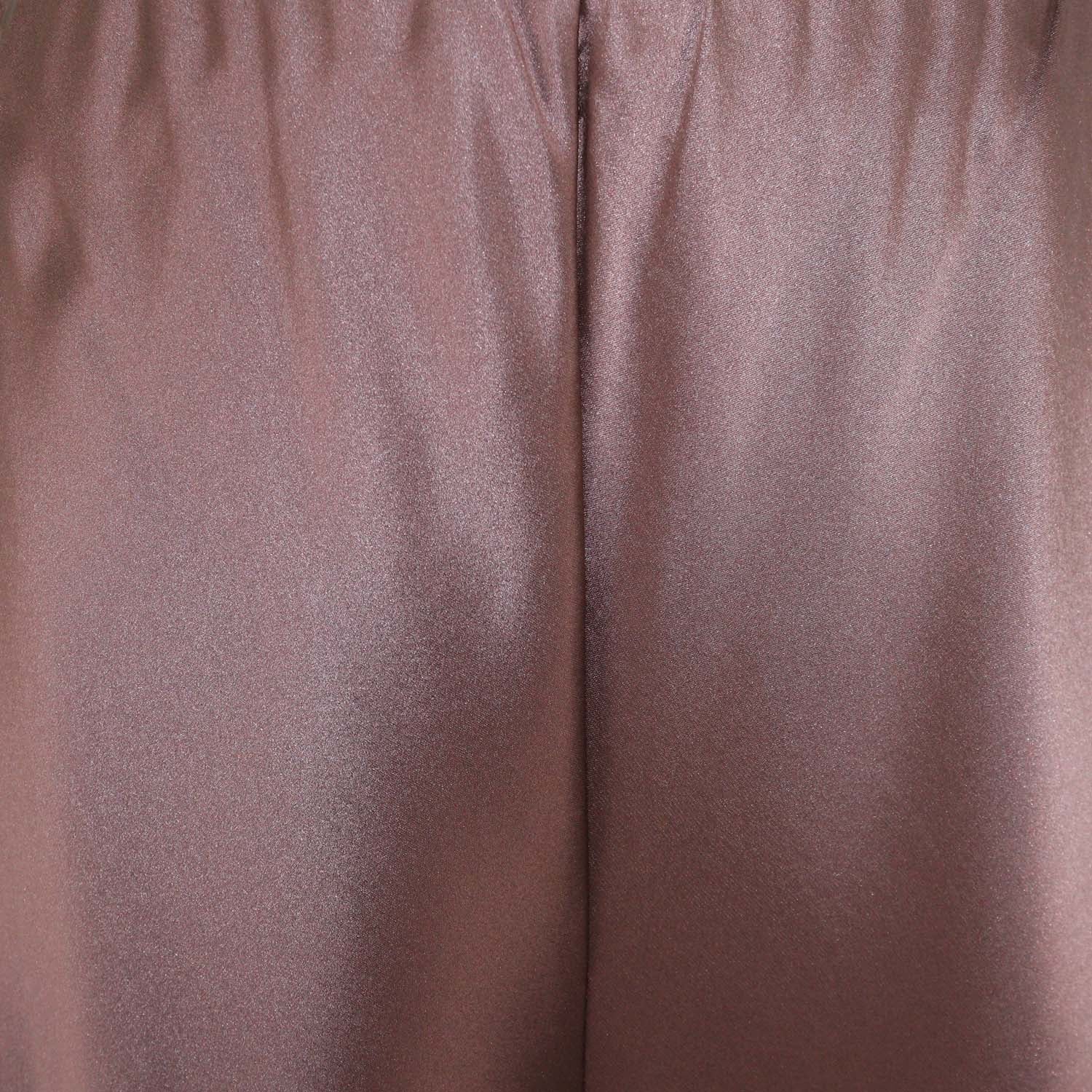 Shona Joy Metallic Brown Blend Polyester Savanna Bias Pants