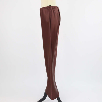 Shona Joy Metallic Brown Blend Polyester Savanna Bias Pants