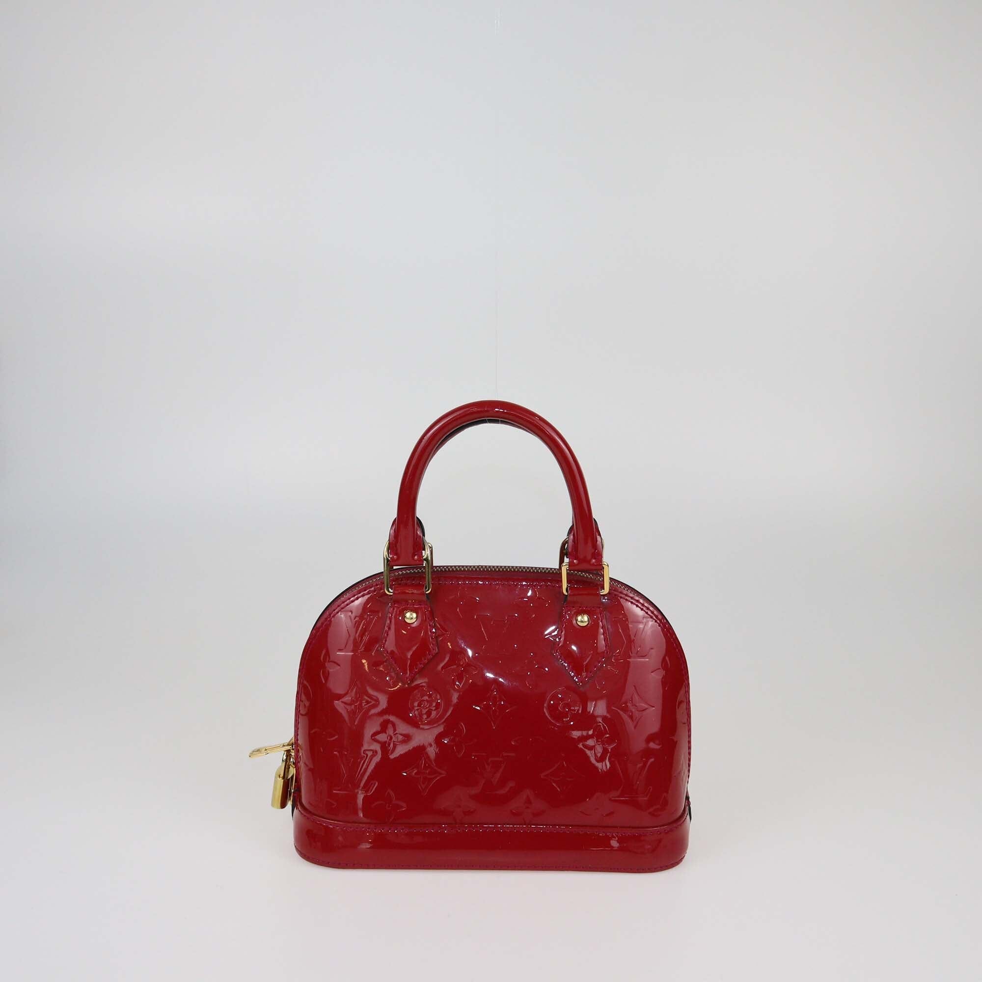 Louis Vuitton Pomme DÆamour Monogram Vernis Alma BB Bag Womens Louis Vuitton 