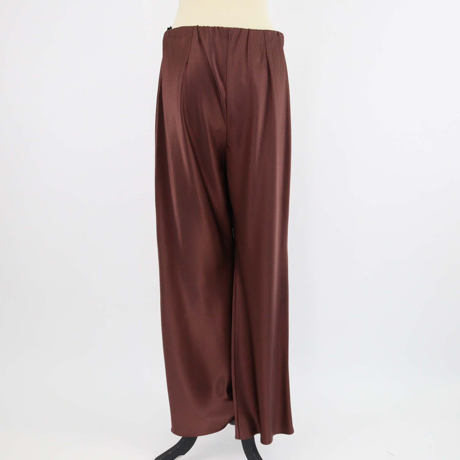Shona Joy Metallic Brown Blend Polyester Savanna Bias Pants