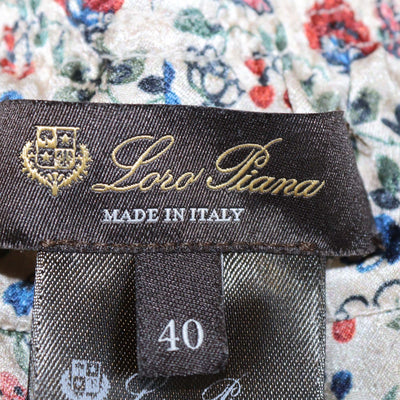 Loro Piana Multicolor Silk Floral Print Emon Trouser