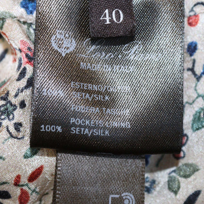Loro Piana Multicolor Silk Floral Print Emon Trouser