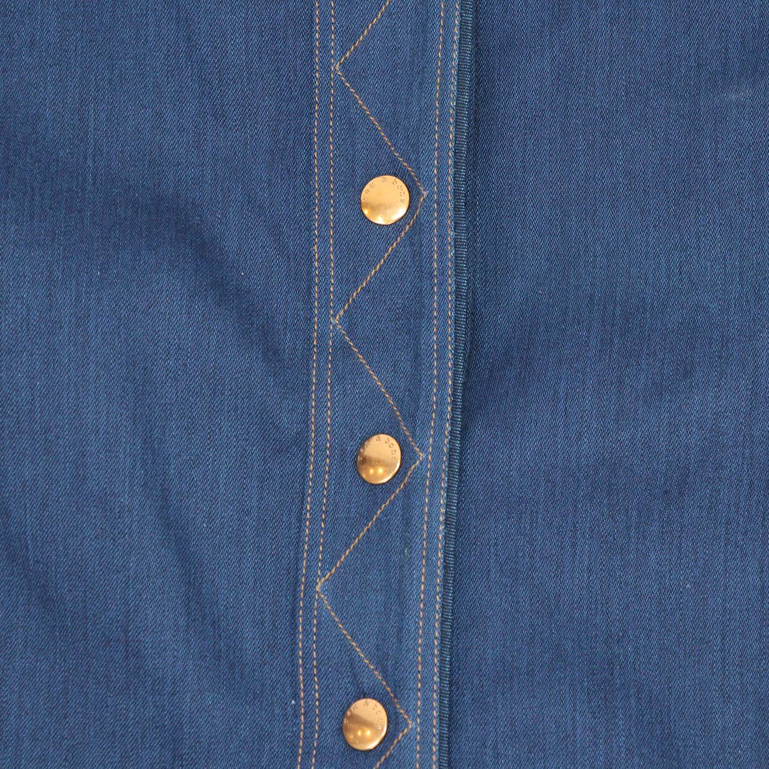Rag & Bone Blue Denim Branson Belted Skirt