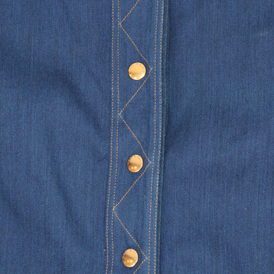 Rag & Bone Blue Denim Branson Belted Skirt
