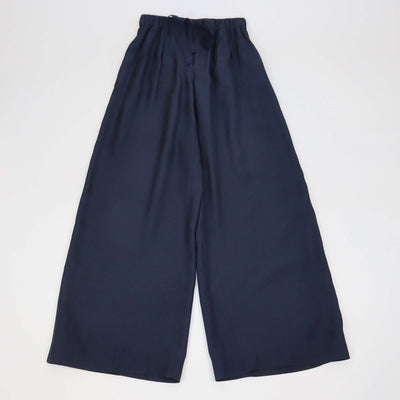 Loewe Navy Blue Silk Anagram Pyjama Trousers