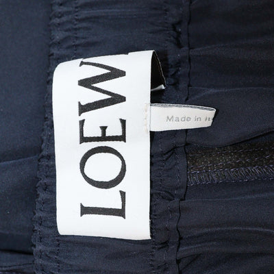Loewe Navy Blue Silk Anagram Pyjama Trousers