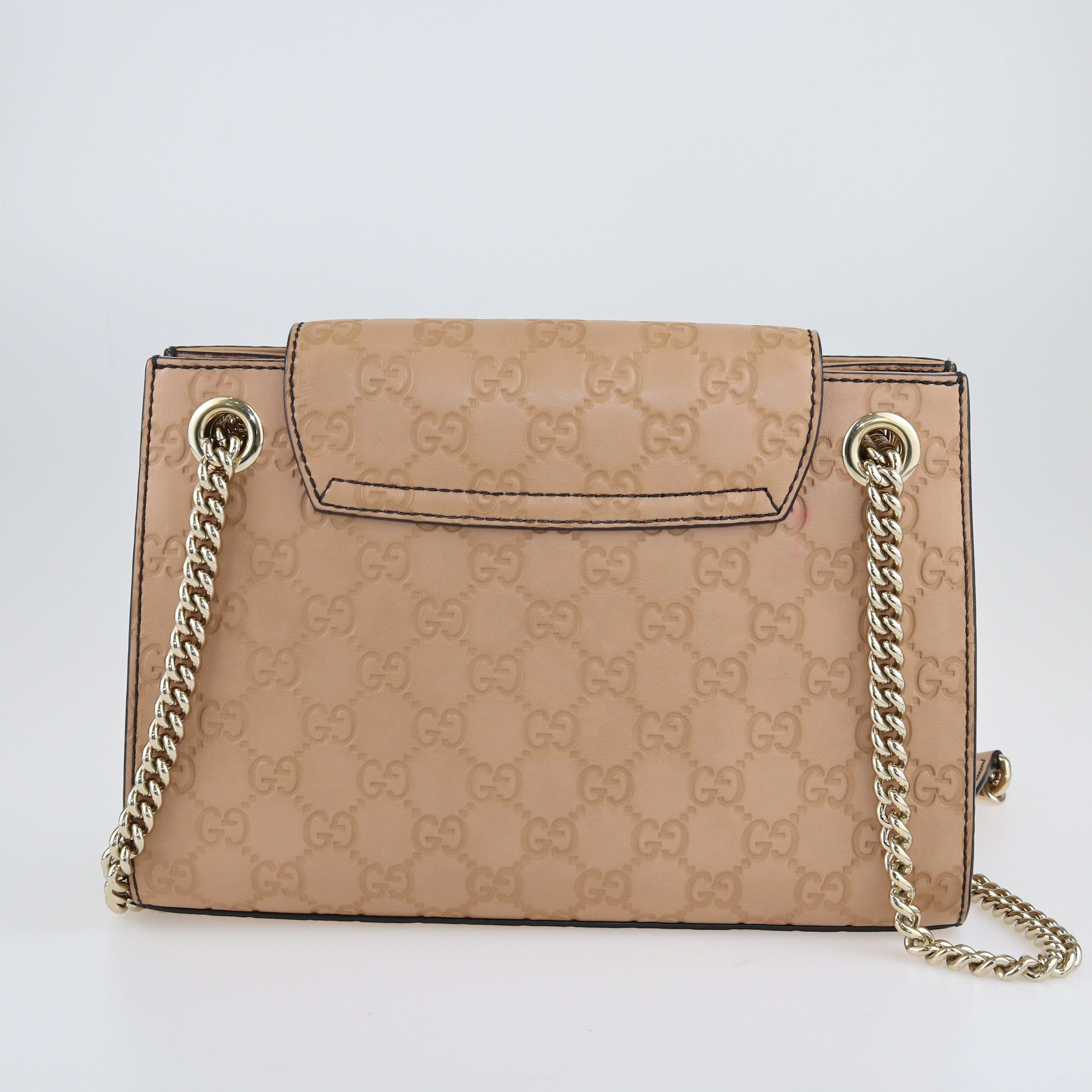Beige Small Emily Chain Shoulder Bag Bags Gucci 