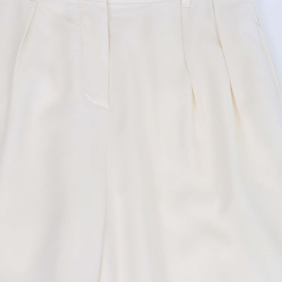 Loewe Cream Viscose Anagram Embroidered Straight Leg Trousers