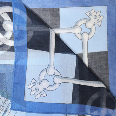 Hermes Bain Multicolor Cotton Do Re Boucles Shawl