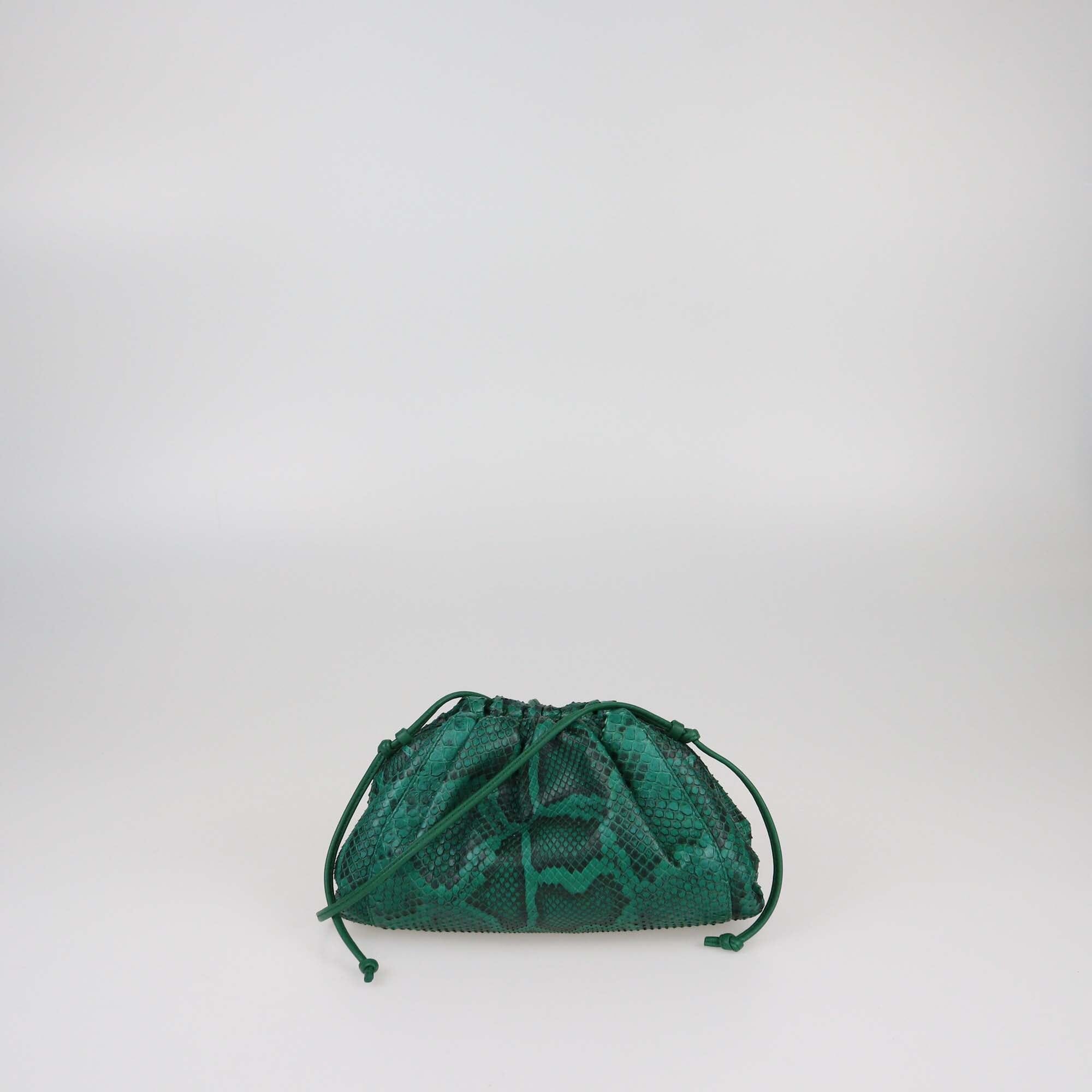 Bottega Veneta Green Mini The Pouch Bag Womens Bottega Veneta 