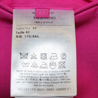 Valentino Fuchsia Silk & Wool Double Breasted Blazer