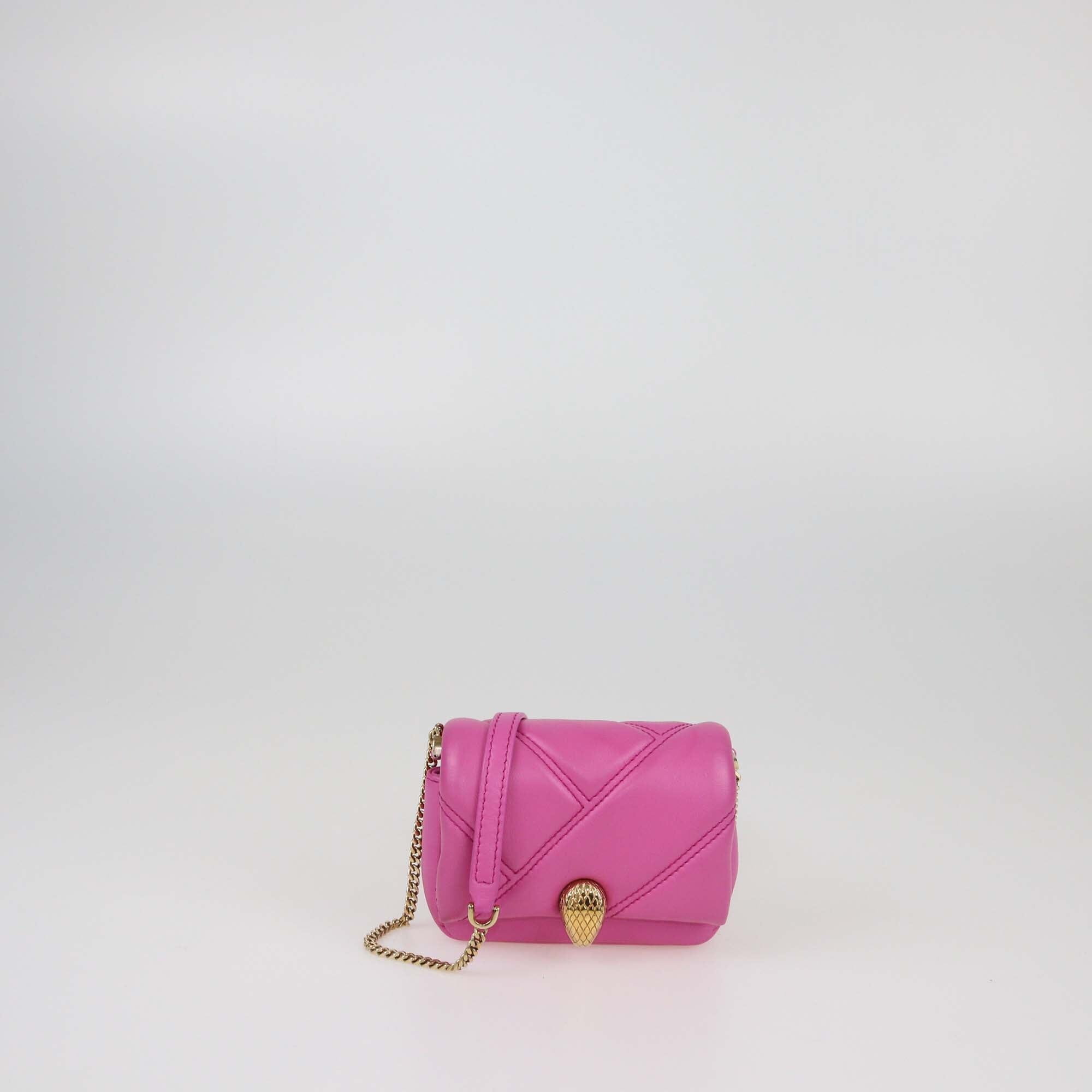 Bvlgari Fuchsia Matelasse Micro Serpenti Cabochon Bag Womens Bvlgari 
