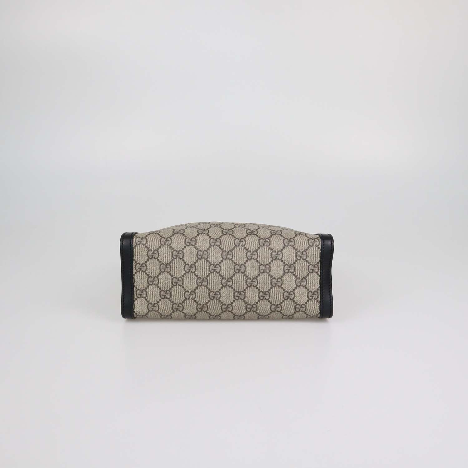 Gucci Beige/Black GG Supreme Canvas Small Padlock Shoulder Bag