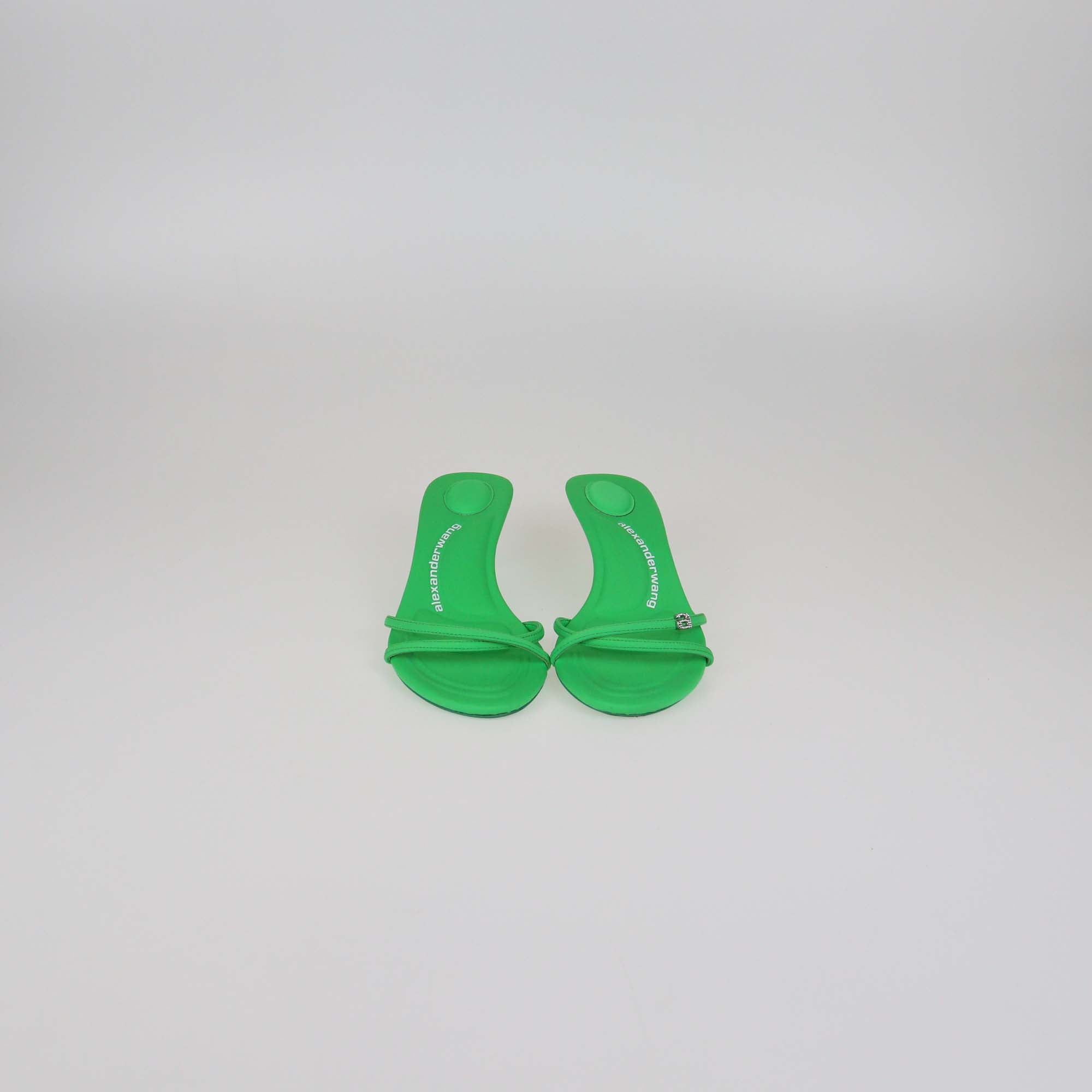 Alexander Wang Neon Green Neoprene Dahlia Sandals