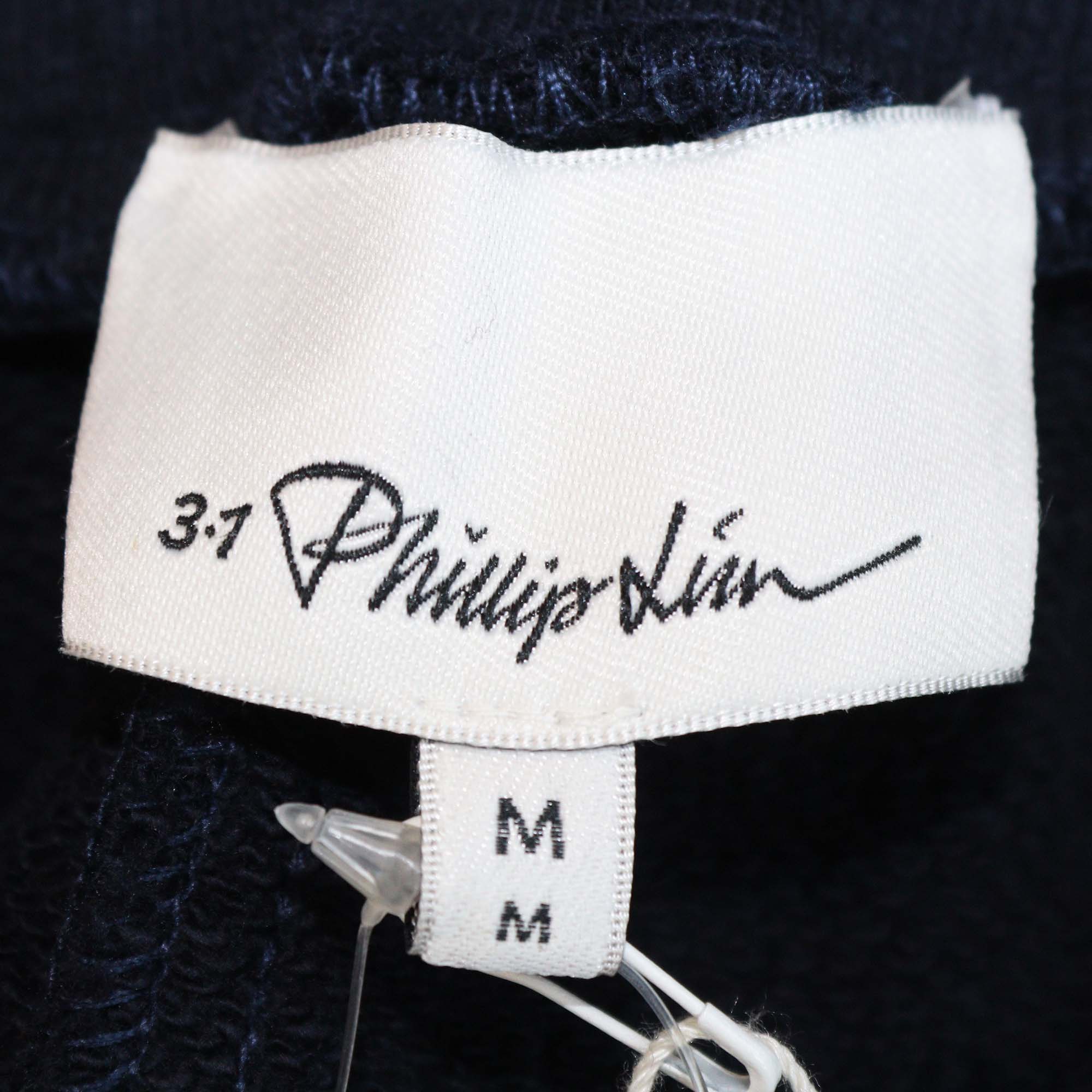 3.1 Phillip Lim Navy Blue Cotton Sweatpants