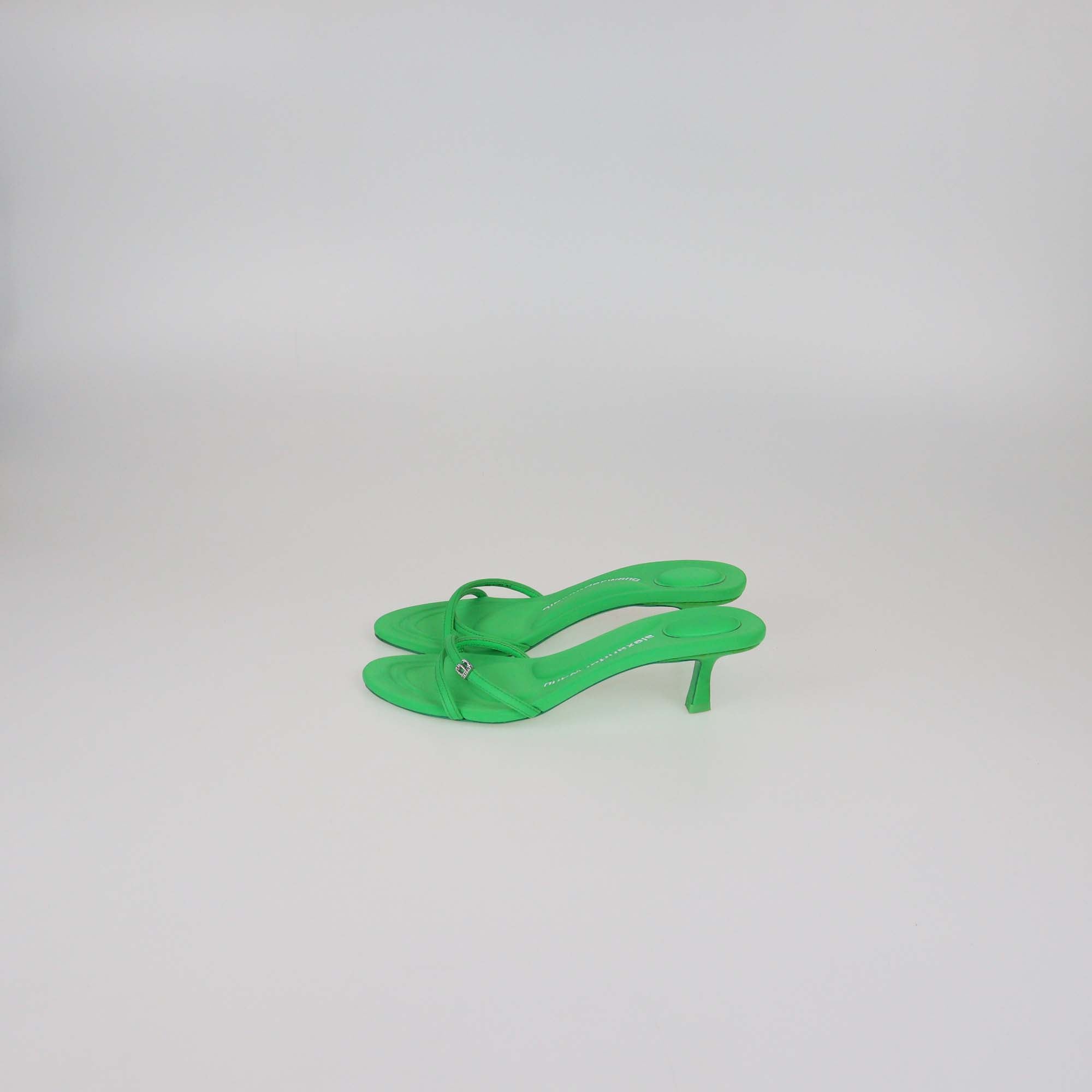 Alexander Wang Neon Green Neoprene Dahlia Sandals