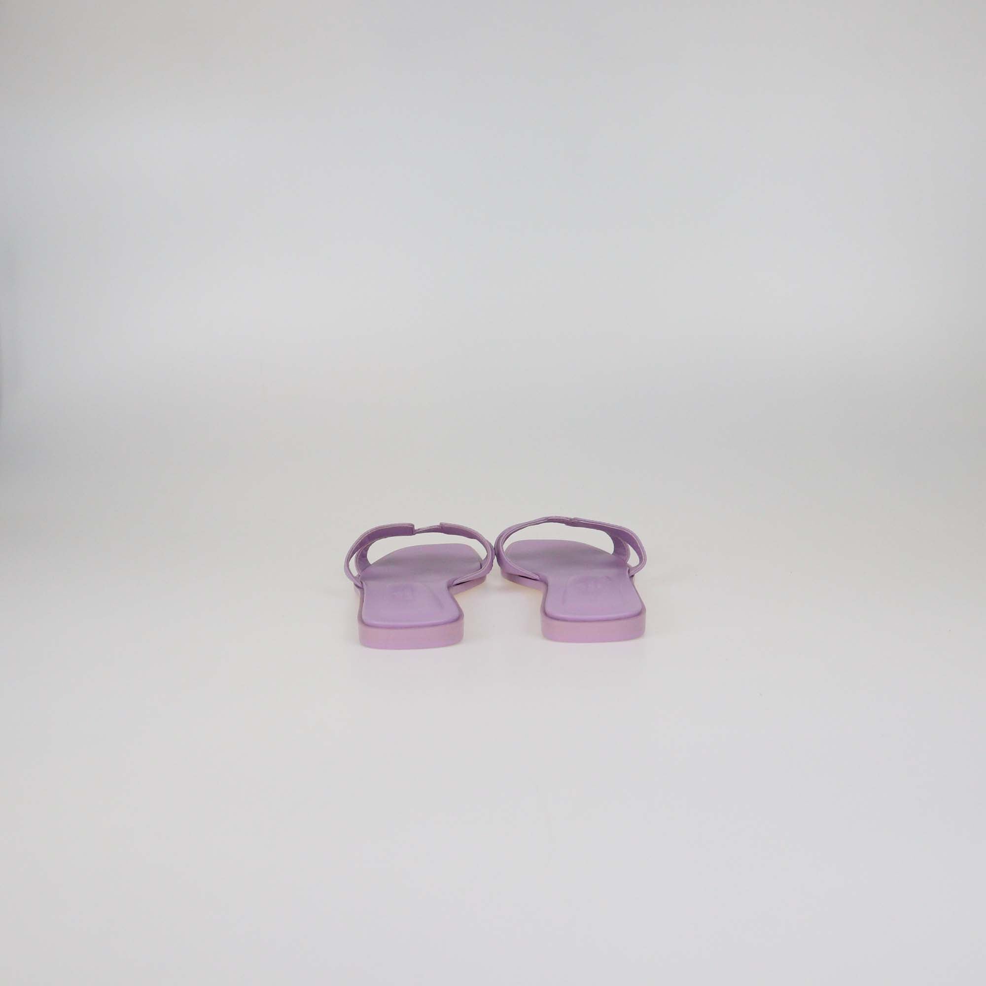 Hermes Amethyst Epsom Oran Sandals