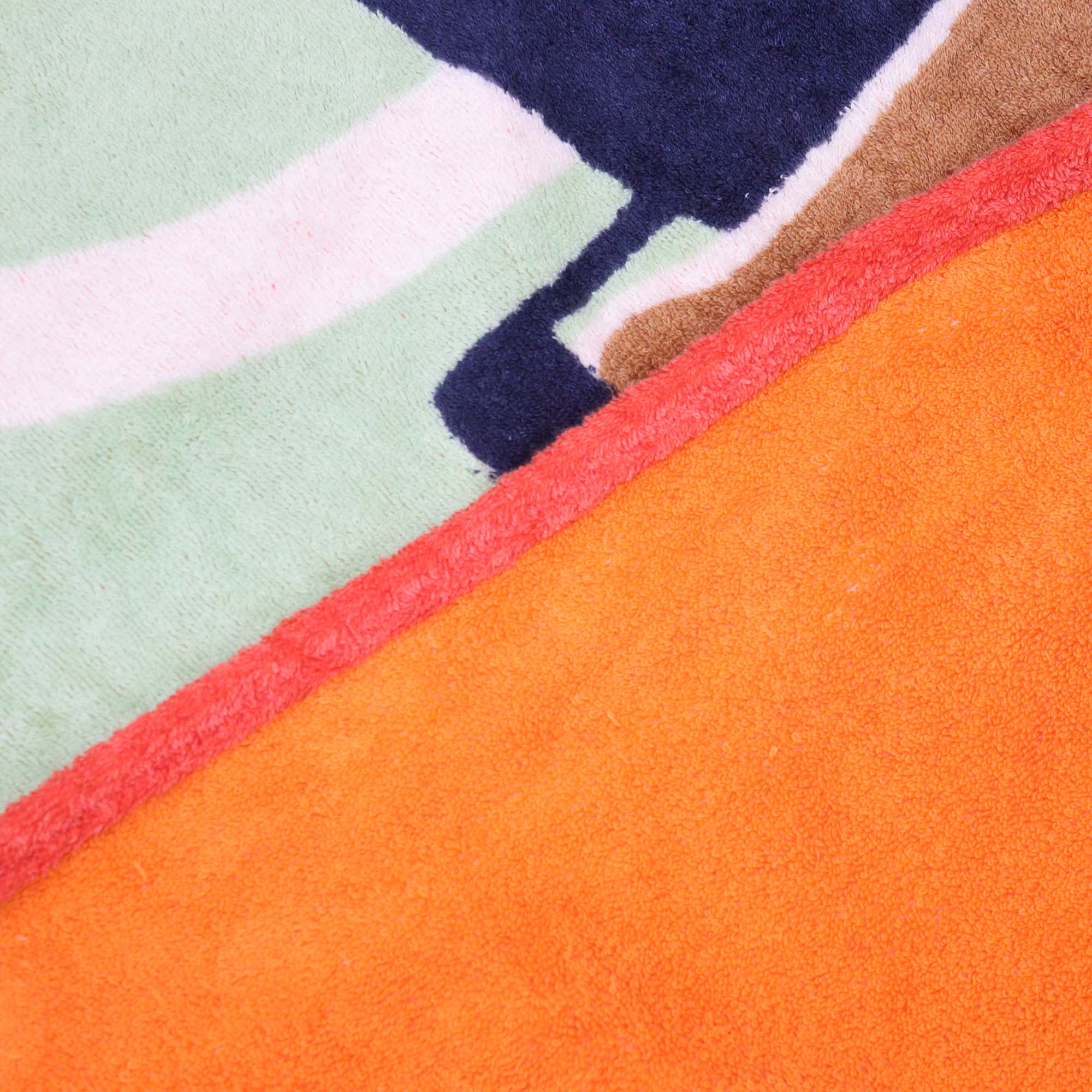 Hermes Multicolor Terry Cloth La Route Des Plages Beach Towel