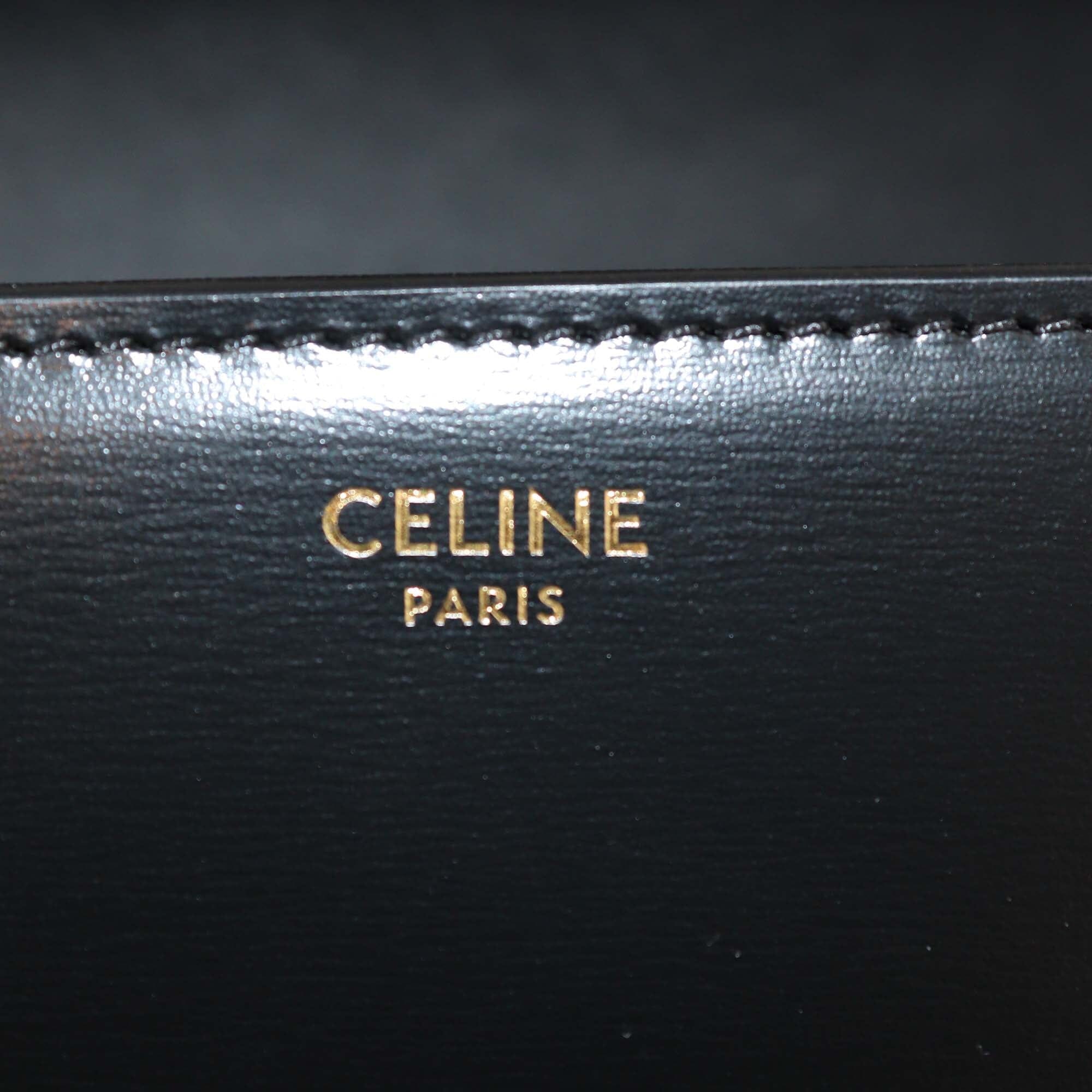 Celine Black Classique Triomphe Shoulder Bag Womens Celine 