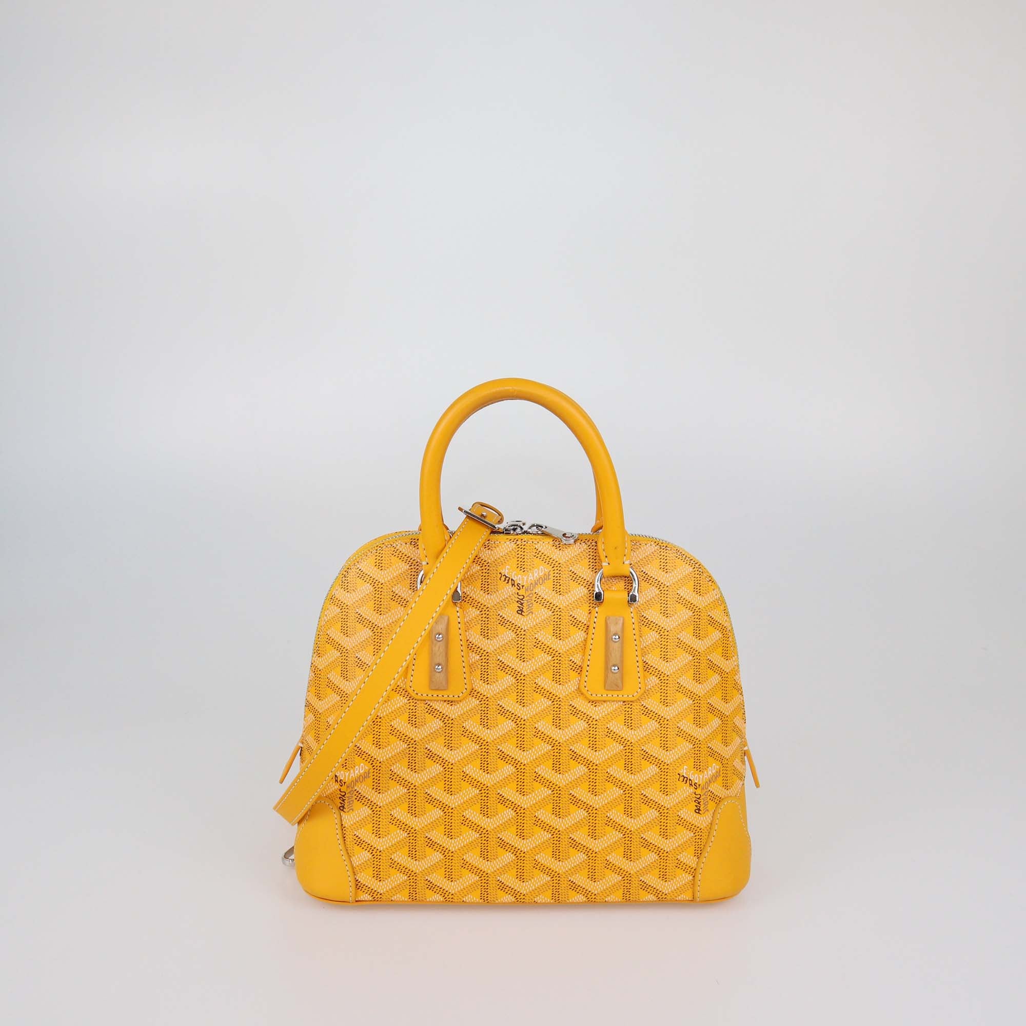 Goyard Yellow Goyardine Vendome Mini Bag