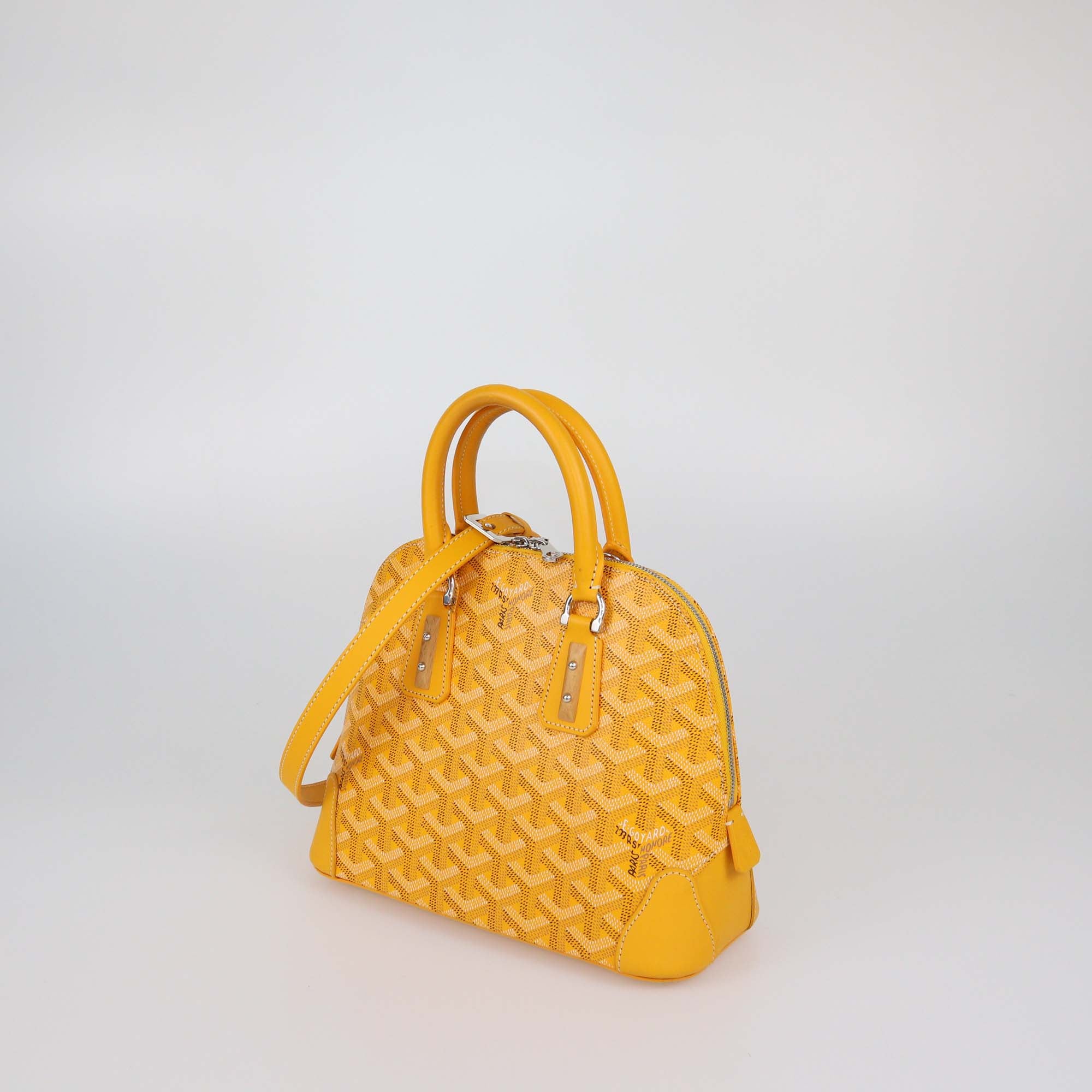 Goyard Yellow Goyardine Vendome Mini Bag