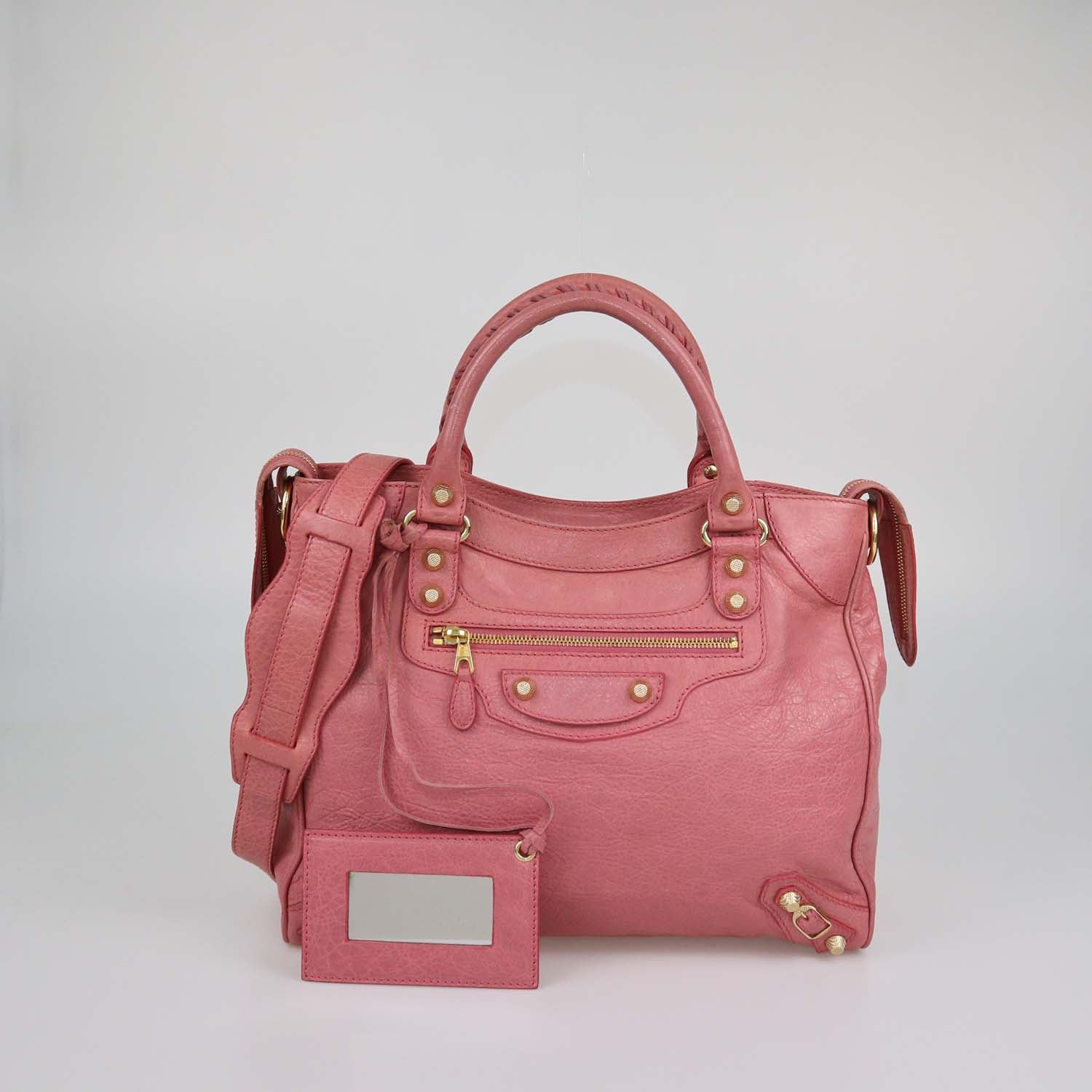 Balenciaga Pink Leather GRH Velo Bag
