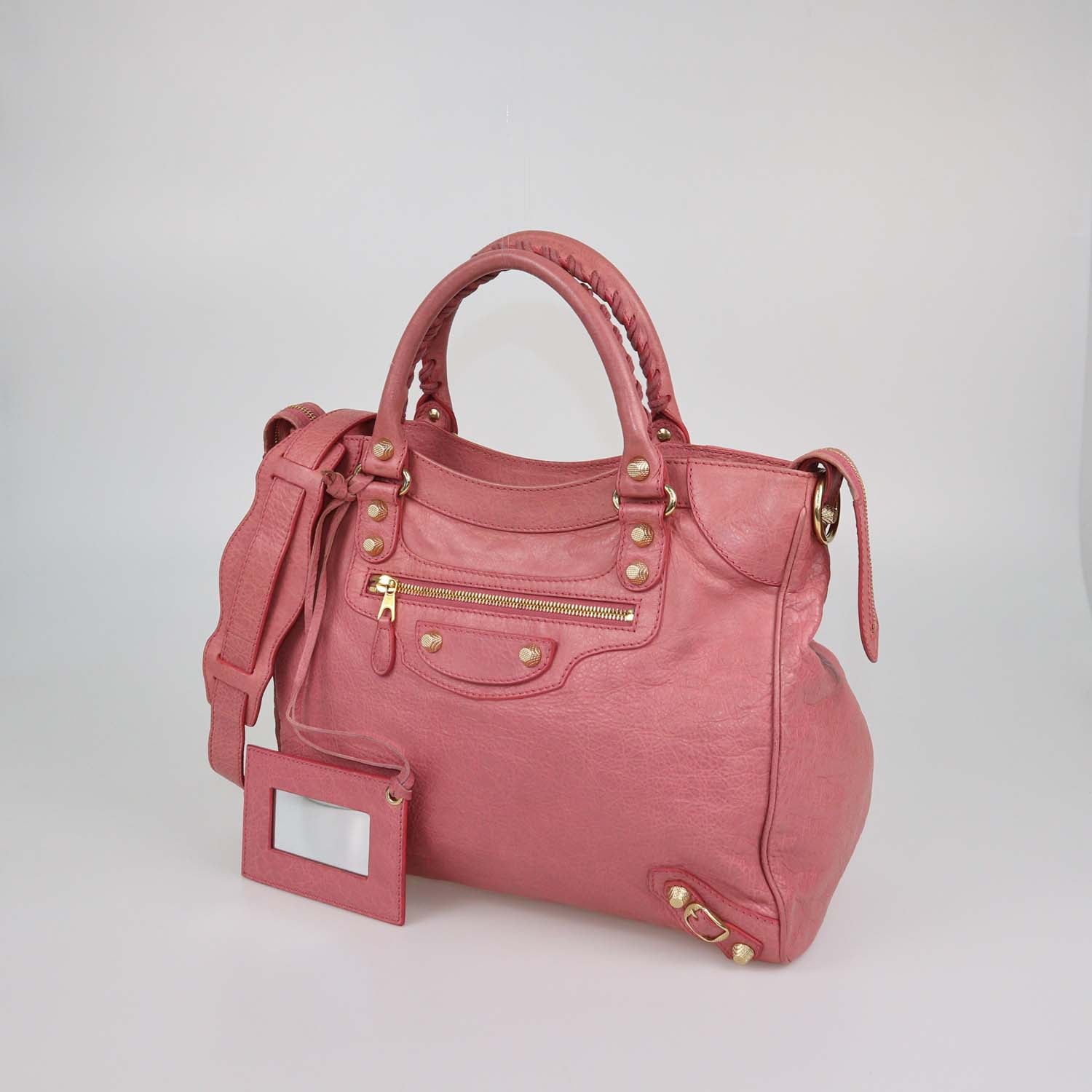 Balenciaga Pink Leather GRH Velo Bag