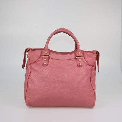 Balenciaga Pink Leather GRH Velo Bag