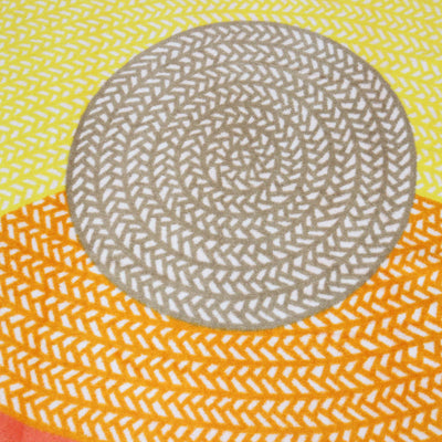 Hermes Multicolor Terry Cloth Poisson Natte Beach Towel