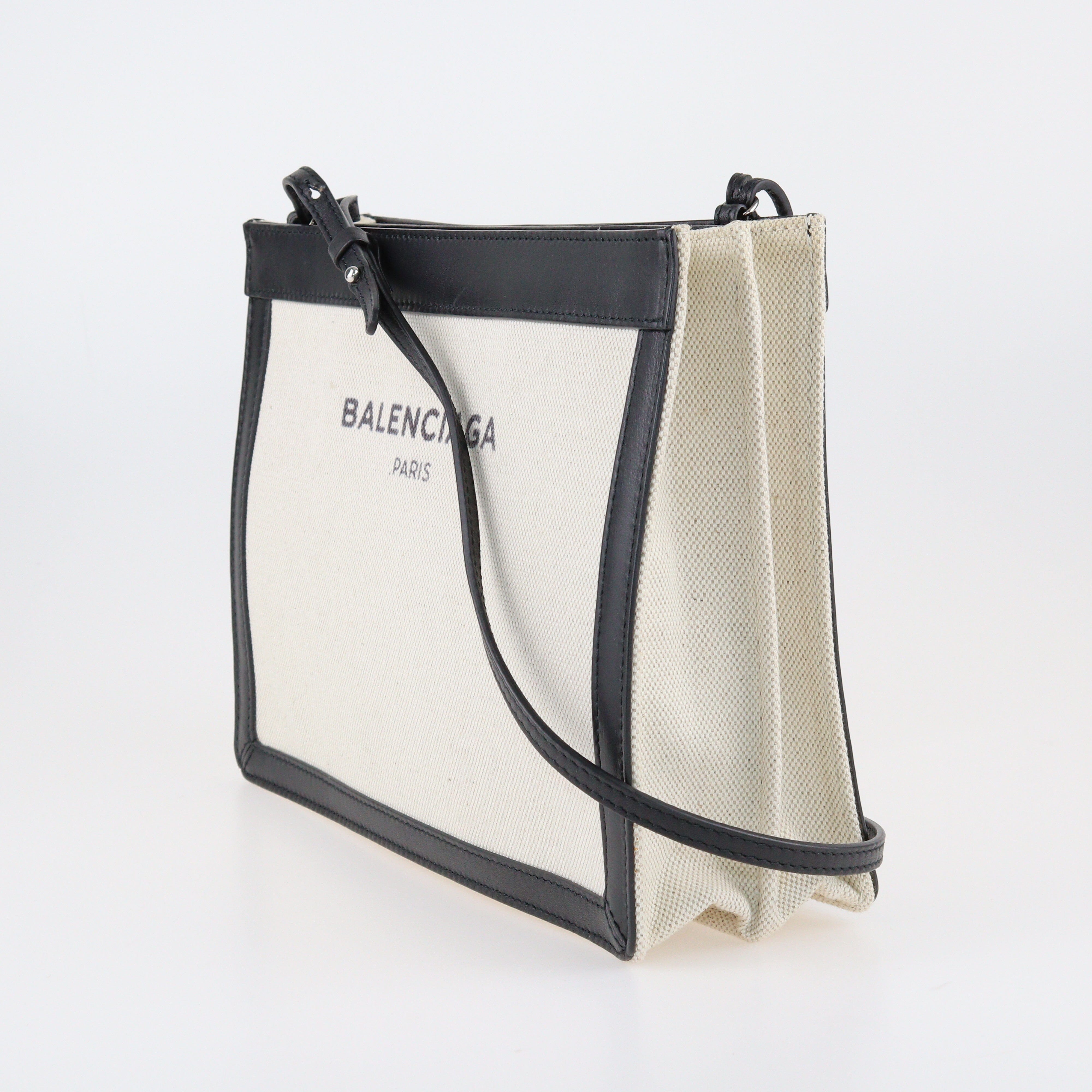 Black/Off-White Pochette Crossbody Bag Bags Balenciaga 