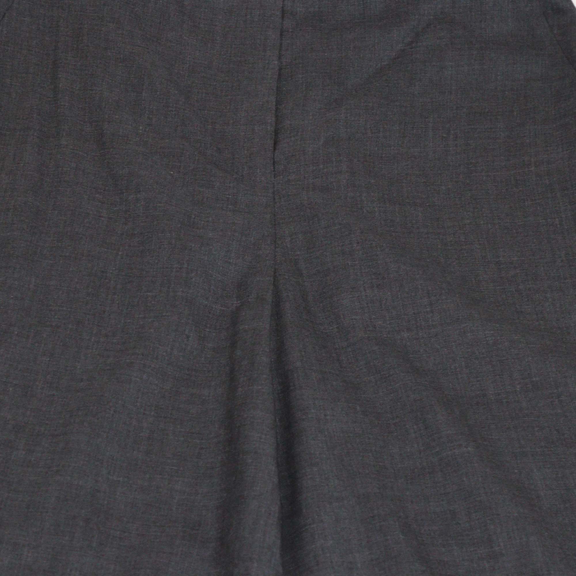 Loro Piana Dark Grey Cashmere Silk Blend Wide Leg Trousers