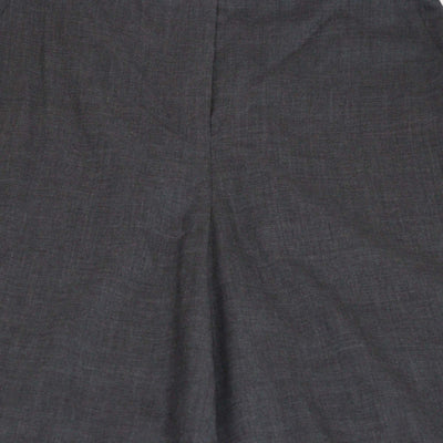 Loro Piana Dark Grey Cashmere Silk Blend Wide Leg Trousers
