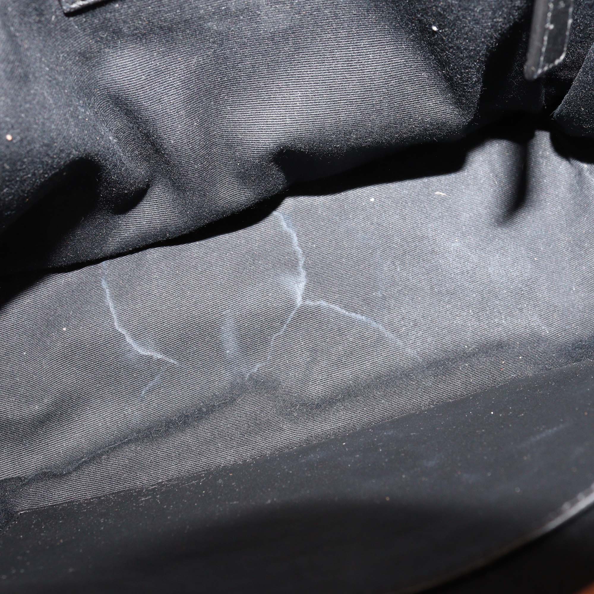 Saint Laurent Brown Chevron Suede Medium Niki Shoulder Bag