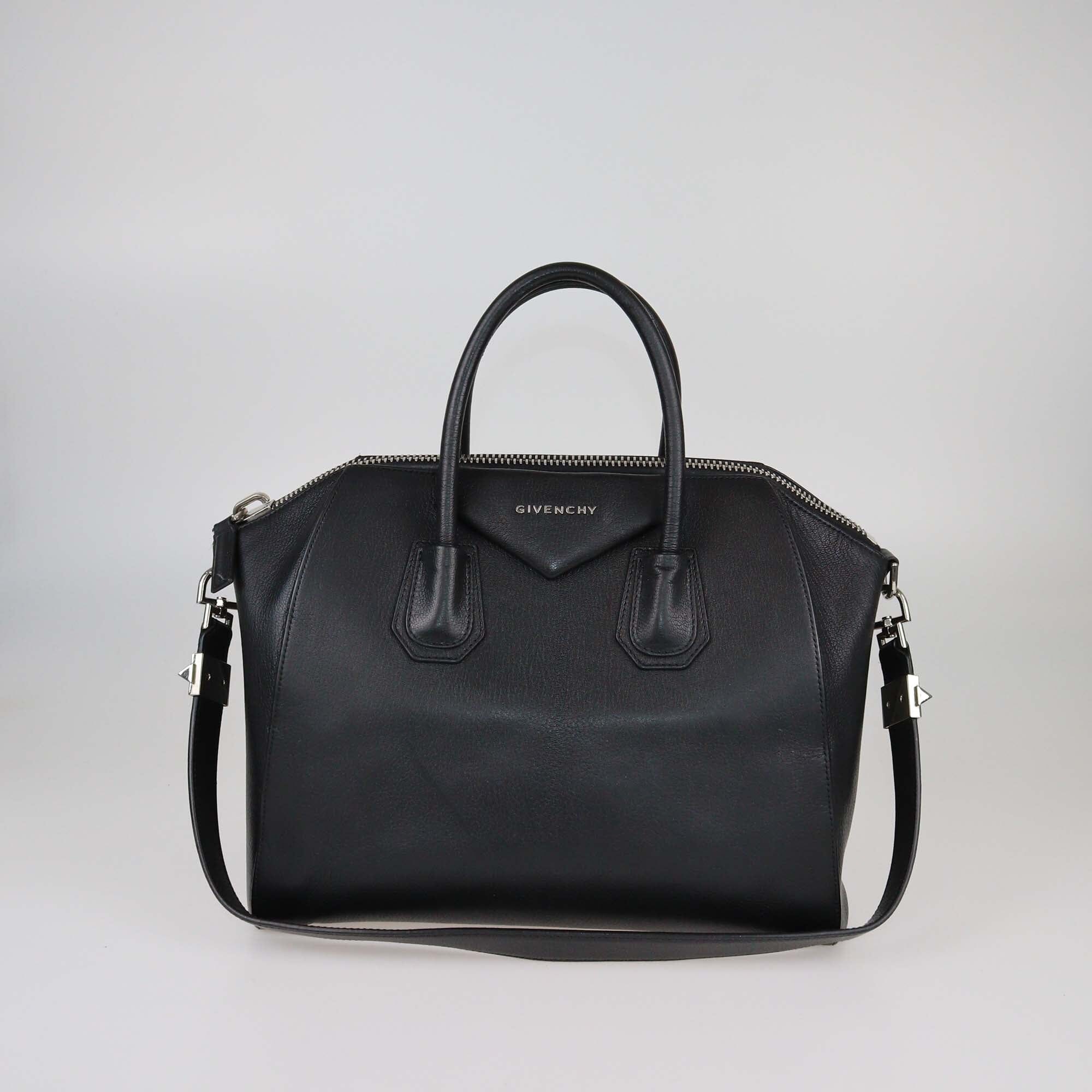 Givenchy Black Medium Antigona Satchel Womens Givenchy 