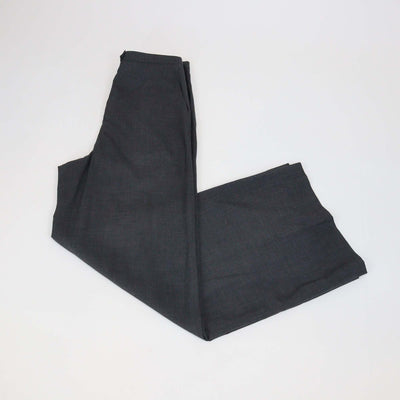 Loro Piana Dark Grey Cashmere Silk Blend Wide Leg Trousers