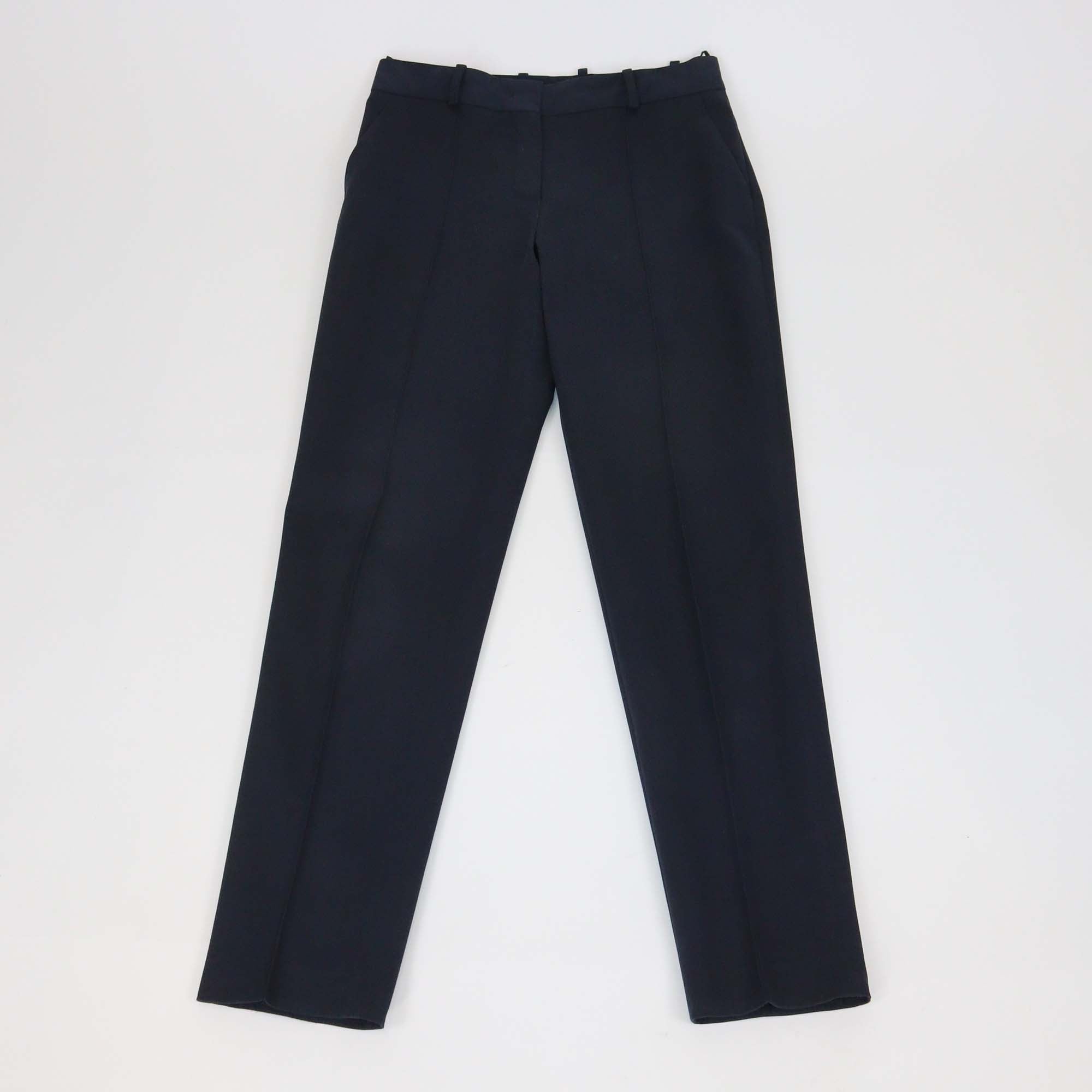 Loro Piana Navy Blue Cotton Mirel Skinny Leg Pants