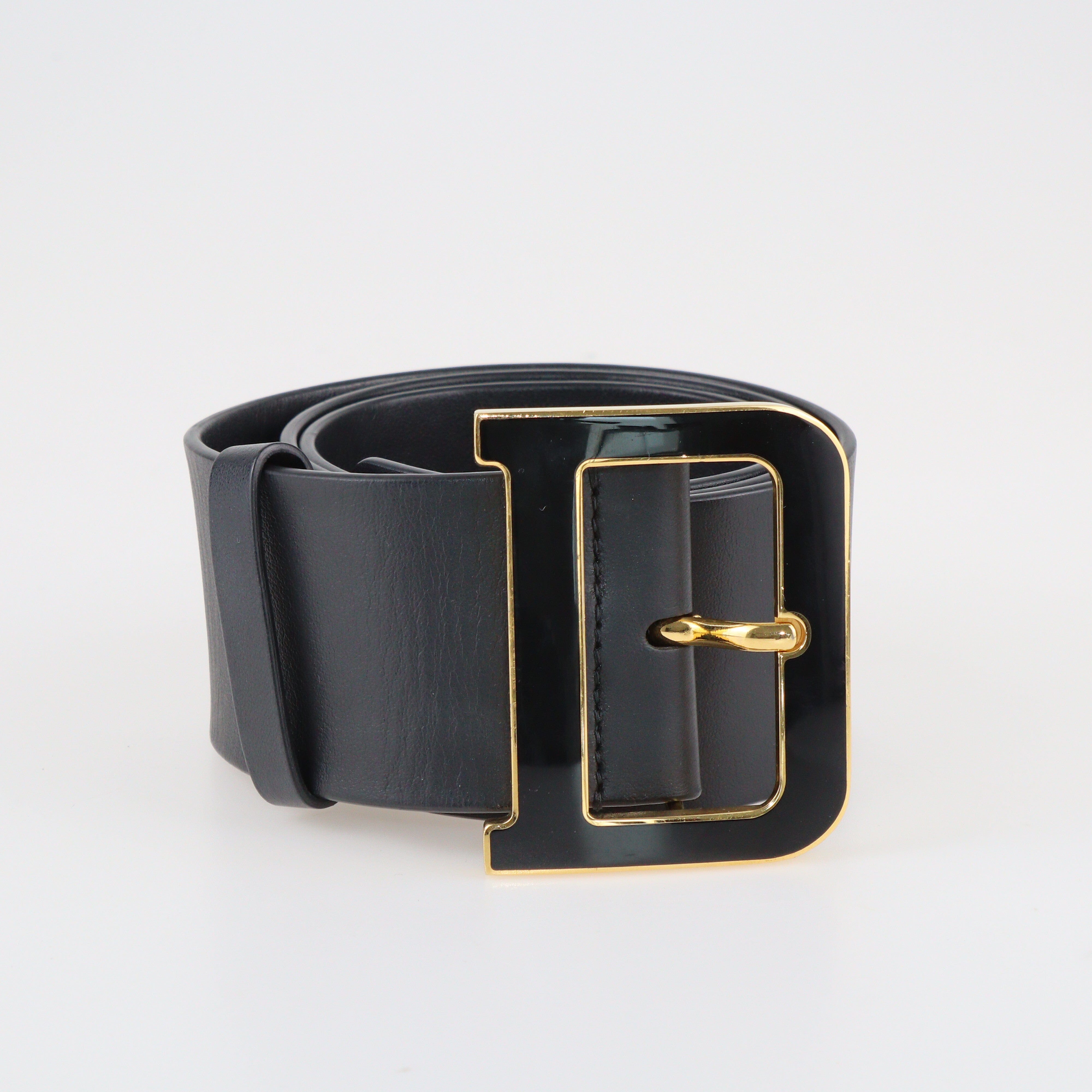 Black Diorquake Wide Waist Belt Accessories Dior 