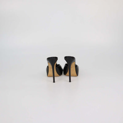 Giuseppe Zanotti Black Patent Leather Knot Sandals