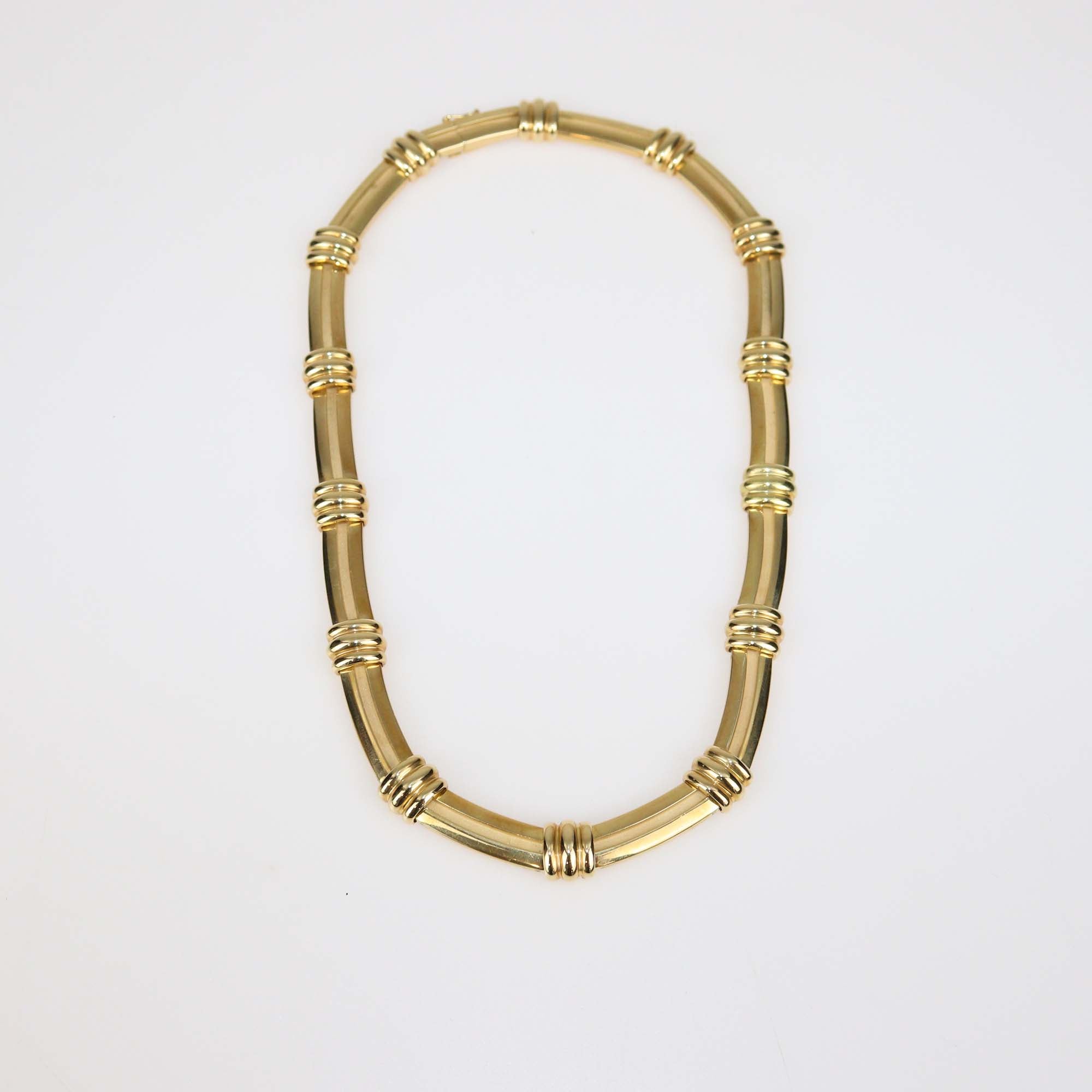 Tiffany & Co. Atlas 18k Yellow Gold Choker Necklace