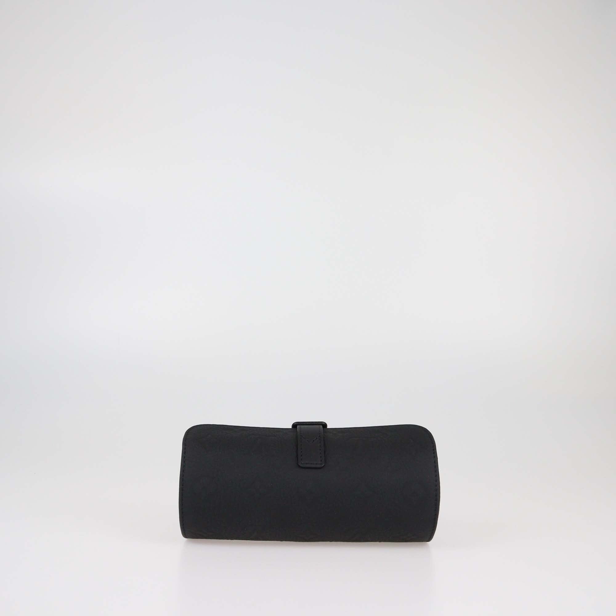 Louis Vuitton Black Monogram Empreinte 3 Watch Case Womens Louis Vuitton 