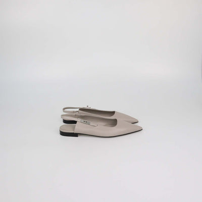 Hermes Beige Nomade Leather Lovely Slingback Pumps
